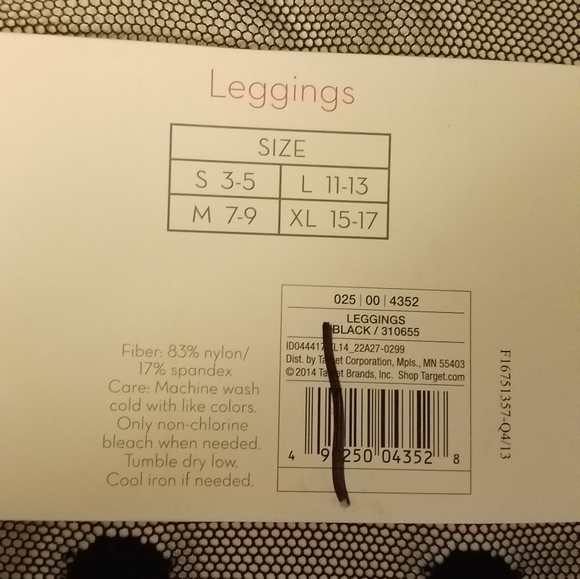 Xhilaration Polka Dot Fashion Footless Leggings - Picture 3 of 4